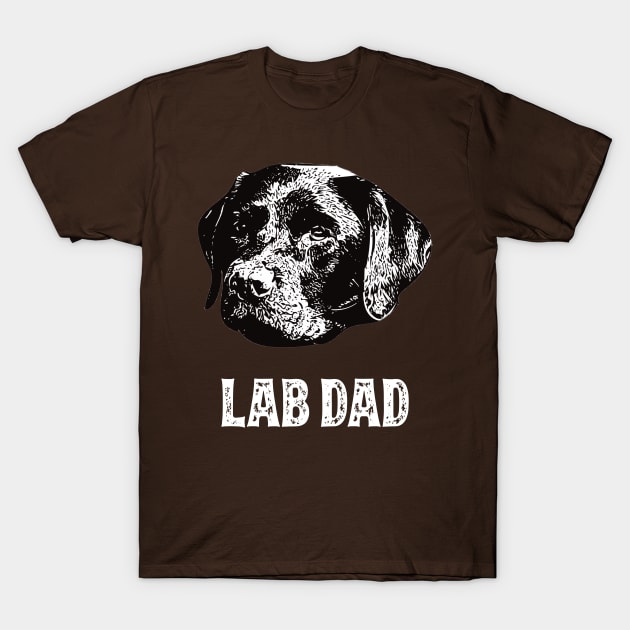 Labrador Retriever Dad T-Shirt by DoggyStyles